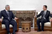 اسماعيل هنية وبشار الاسد