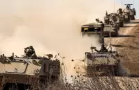 تقدم الدبابات في قطاع غزة