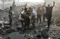 اثار القصف الاسرائيلي على قطاع غزة