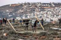 مستوطنين في مواجهات مع الفلسطينين