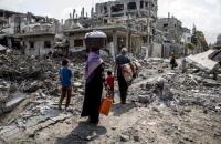 النازحين في غزة بسبب العدوان الإسرائيلي