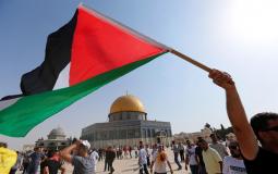 رفع علم فلسطين في القدس
