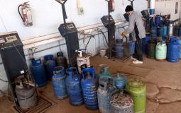 نقاط بيع الغاز في قطاع غزة