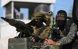 مقاتلين سرايا القدس الجناح العسكري لحركة الجهاد الإسلامي