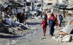 أوضاع النازحين في قطاع غزة