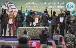 تسليم الاسري في غزة