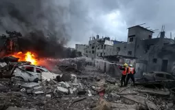 أثار القصف الاسرائيلي على قطاع غزة
