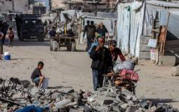 نزوح المواطنين من غزة الي الجنوب