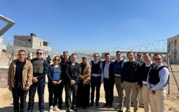 وفد أوروبي يزور بعثة الاتحاد الأوروبي للمساعدة الحدودية على معبر رفح عند معبر رفح