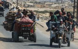 فلسطينيون نازحون