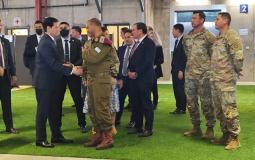 روبيو خلال زيارة القاعدة الأمريكية