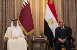 الرئيس المصري وأمير قطر