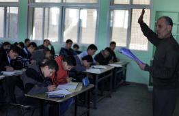 طلاب المدارس في غزة