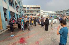 النازحين في مراكز الإيواء بقطاع غزة