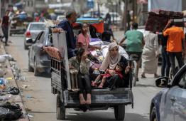 تنقل النازحين في قطاع غزة