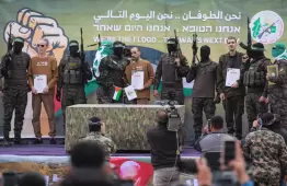 تسليم الاسري في غزة