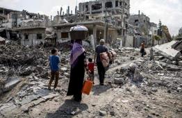 النازحين في غزة بسبب العدوان الإسرائيلي