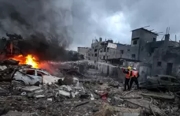 أثار القصف الاسرائيلي على قطاع غزة