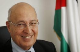 نبيل شعث المستشار الشخصي للرئيس الفلسطيني محمود عباس