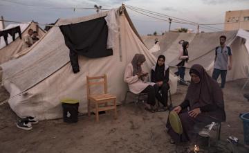 خيام اللاجئين في قطاع غزة