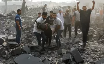 اثار القصف الاسرائيلي على قطاع غزة