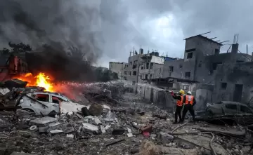 أثار القصف الاسرائيلي على قطاع غزة