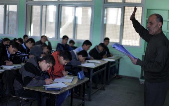 طلاب المدارس في غزة