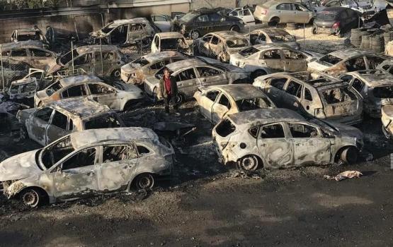 احراق السيارات في حوارة