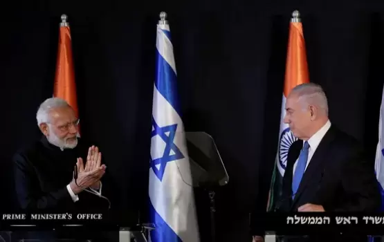 نتنياهو مع رئيس وزراء الهند