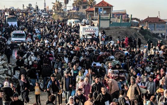 عودة النازحين إلى شمال قطاع غزة عبر شارع الرشيد