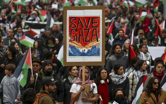 مظاهرات بعدة دول أوروبية تضامنا مع غزة