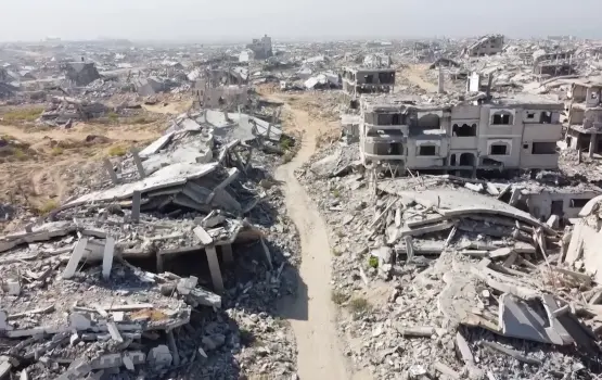 تدمير المباني في غزة