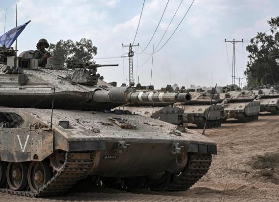 الدبابات الاسرائيلية في غزة