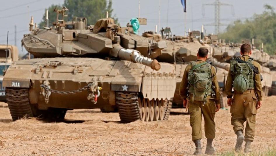 دبابات إسرائيلية على حدود غزة