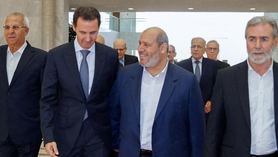 وفد من حماس يلتقي بشار الأسد في سوريا
