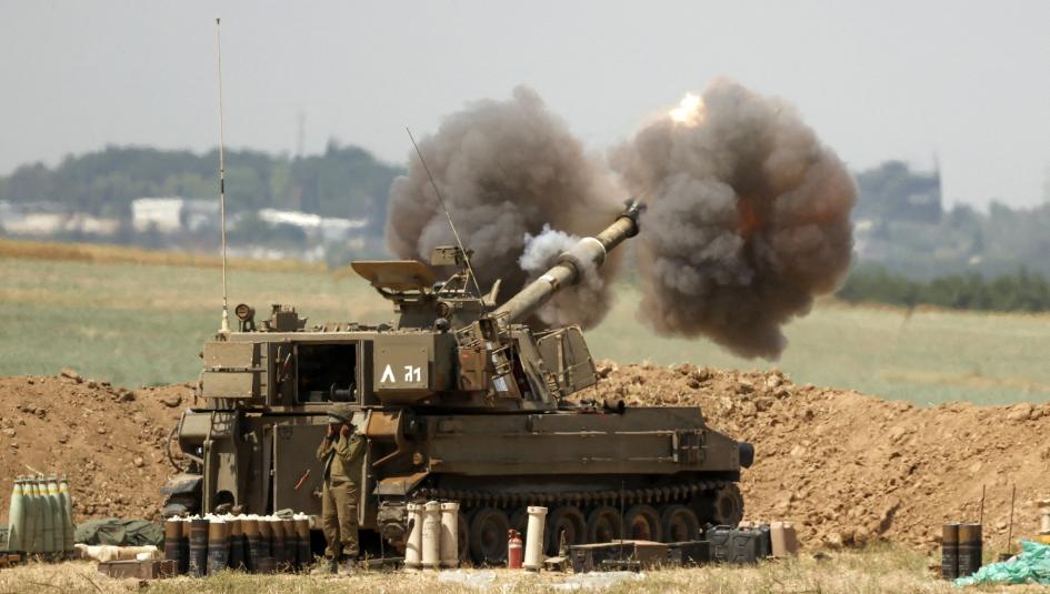 قصف المدفعية على حدود غزة