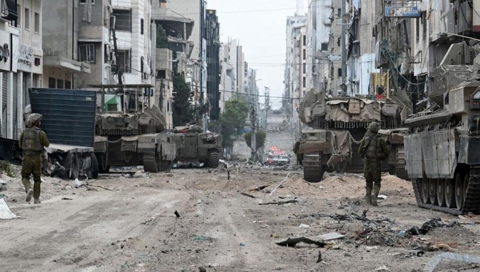 توغل الدبابات الاسرائيلية في غزة