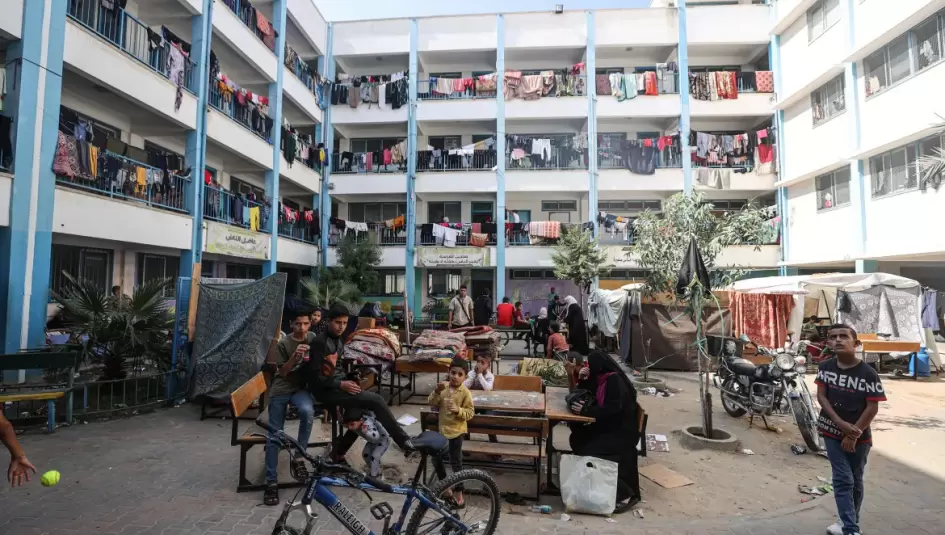 النازحين في مدارس غزة