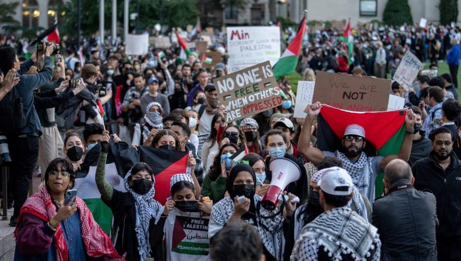الاحتجاجات المؤيدة لفلسطين في الجامعات الأمريكية