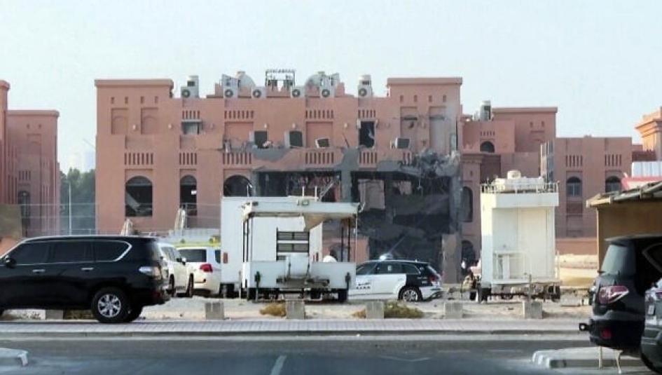 تضرر مكان استهداف قيادة حركة حماس في قطر