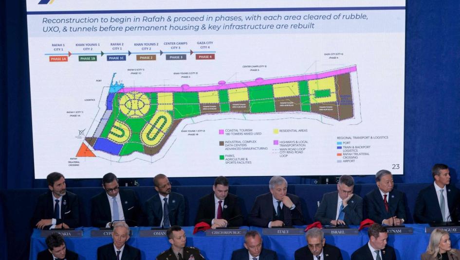 جانب من اجتماع «مجلس السلام» في واشنطن