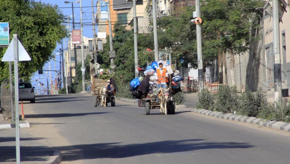 عمال النظافة في غزة