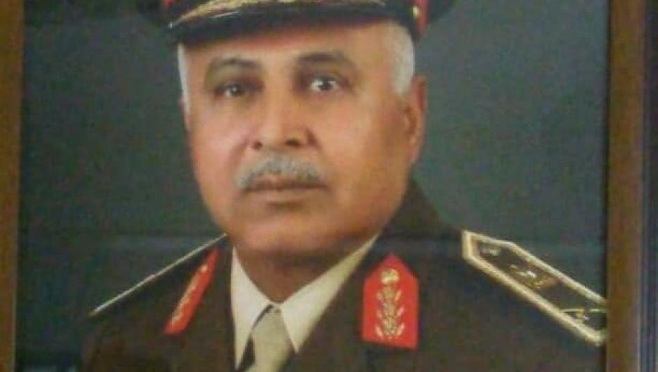اللواء سعيد فنونة رئيس الهيئة الوطنية للمتقاعدين العسكريين الفلسطينيين بالمحافظات الجنوبية