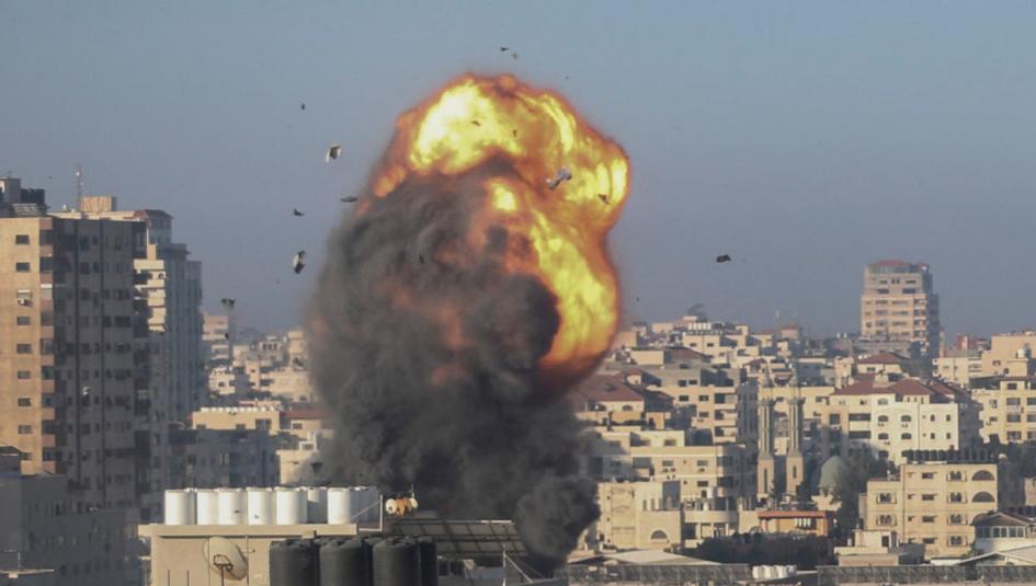 قصف اسرائيلي عل غزة