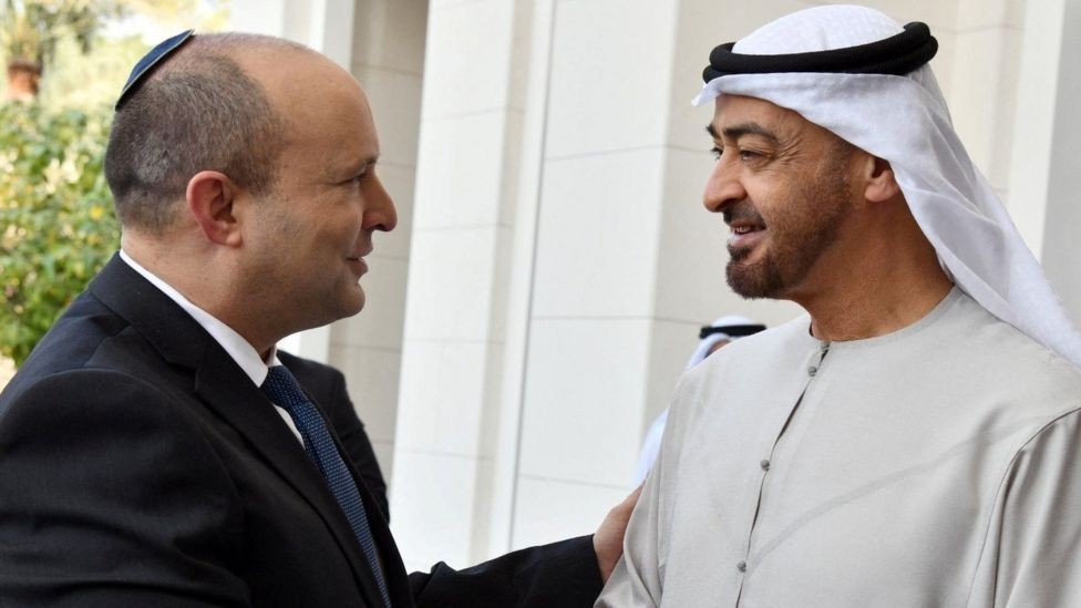 لقاء حاكم الامارات مع بينيت